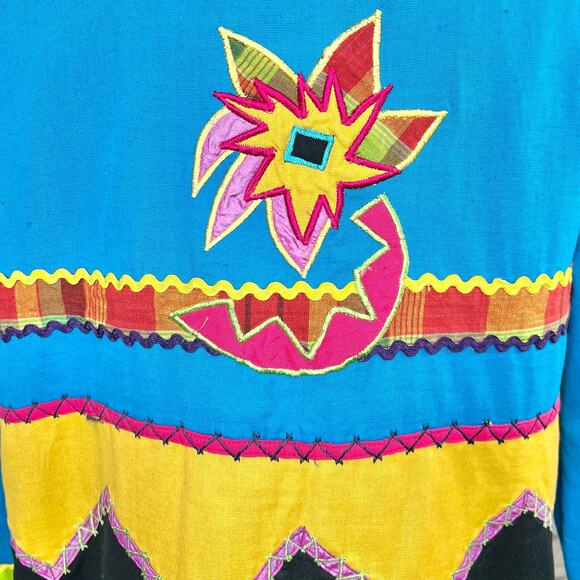 Vintage Draper's & Damon's Womens Size M Embroidered Patchwork Jacket Blazer - Picture 12 of 15